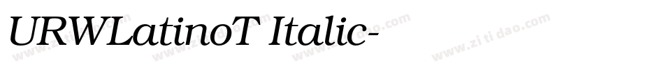 URWLatinoT Italic字体转换